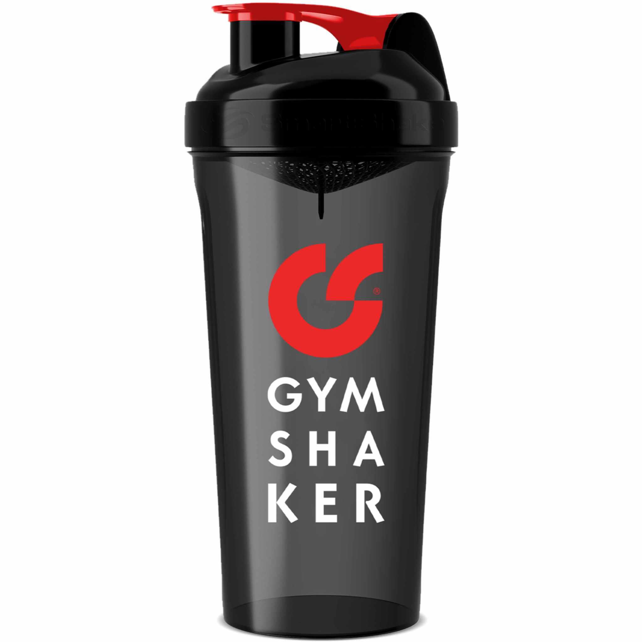 GYMSHAKER Protein Shaker 800ml auslaufsichere Trinkflasche - Schwarz