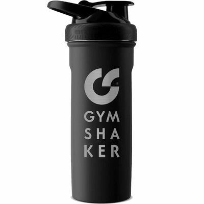 Edelstahl Protein Shaker Isoliert - 750 ml - Schwarz