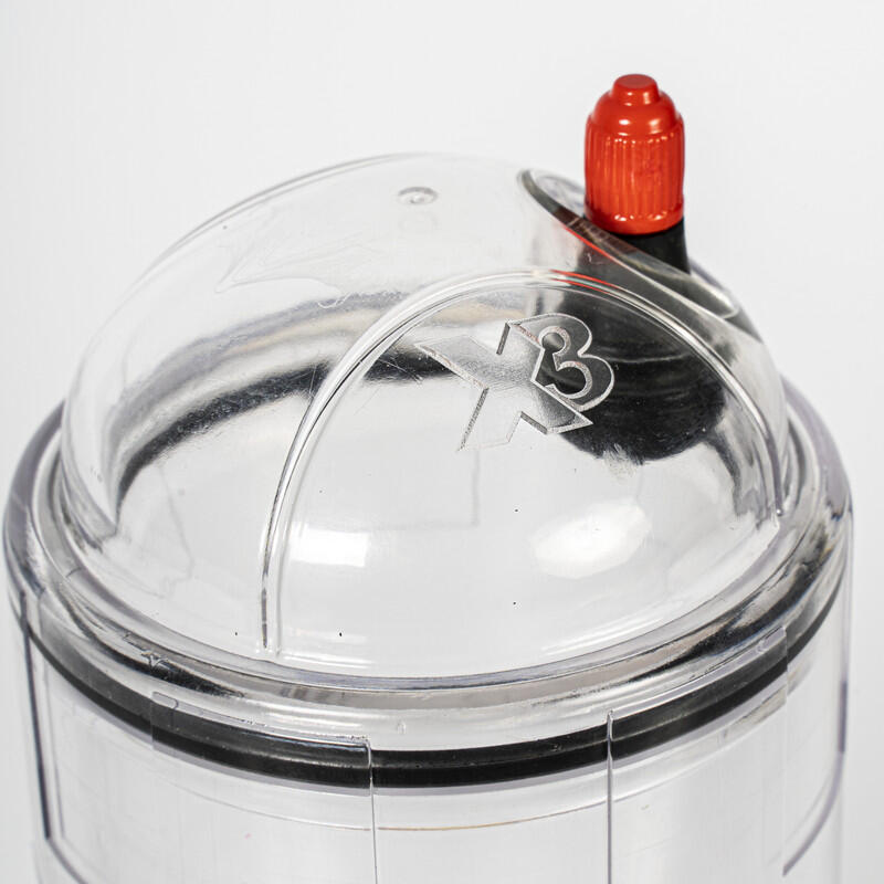 TuboX3 Crystal + Bomba de ar 22cm | Pressurizador de bolas de ténis e padel
