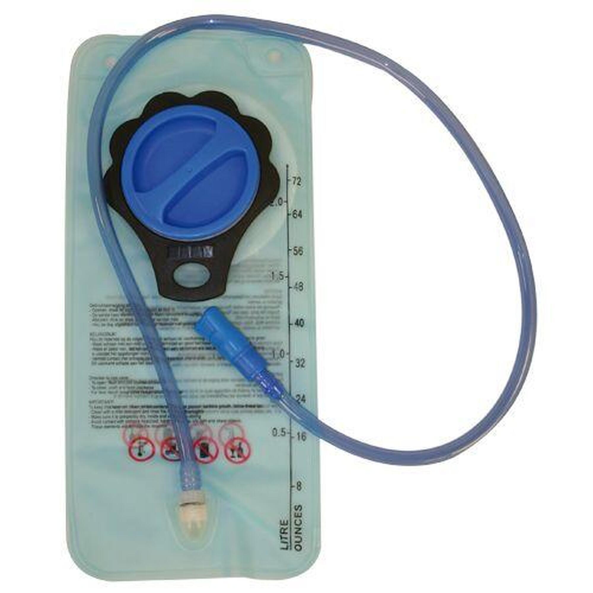 Abbey Camp - Poche À Eau Avec Système D'Hydratation Pour Sac À Dos - 2 Litres - Bidon - Bleu - 2 L - Decathlon