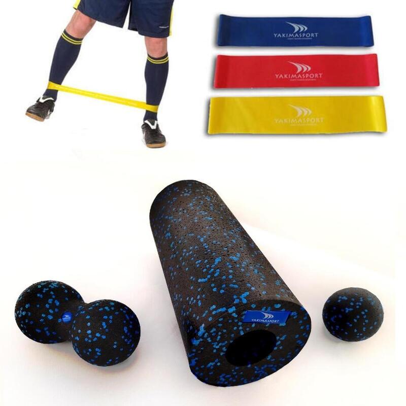 Zestaw fitness Yakimasport EPP - roller wałek kula zestaw gum oporowych