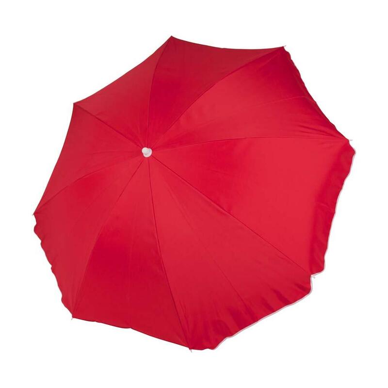 Bo-Camp Parasol - Met Knikarm - Ø 165 cm - Rood