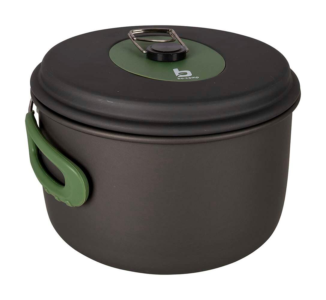 Camping kookset Explorer 3-delig kookgerei pan stapelbaar aluminium 7/7