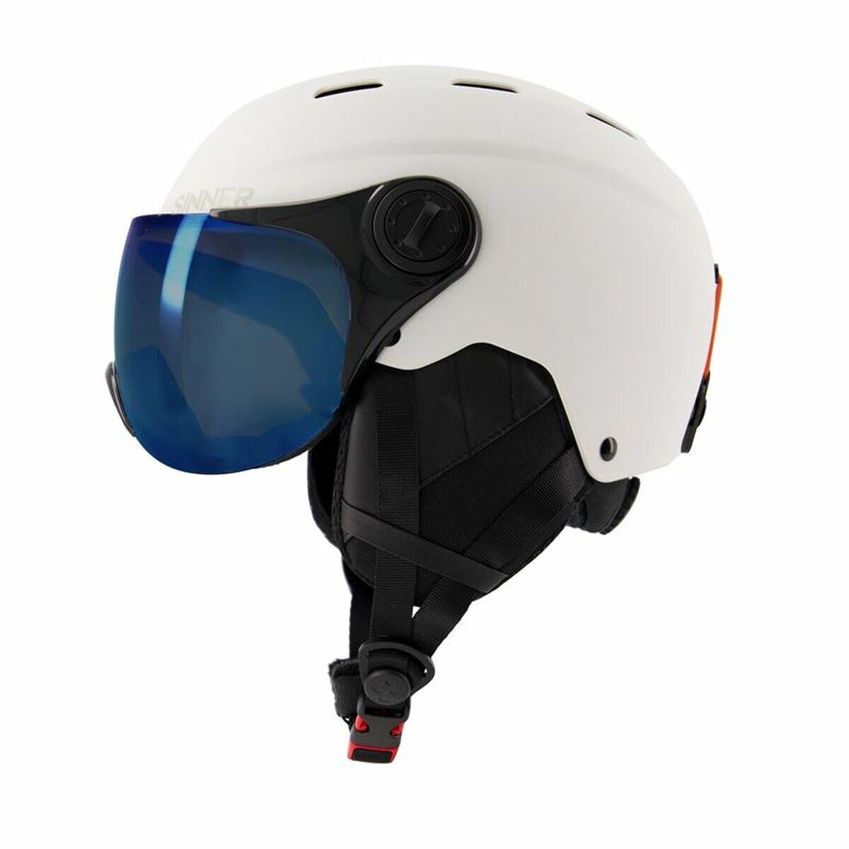 Casco da sci Typhoon Visera Bianco 2/4