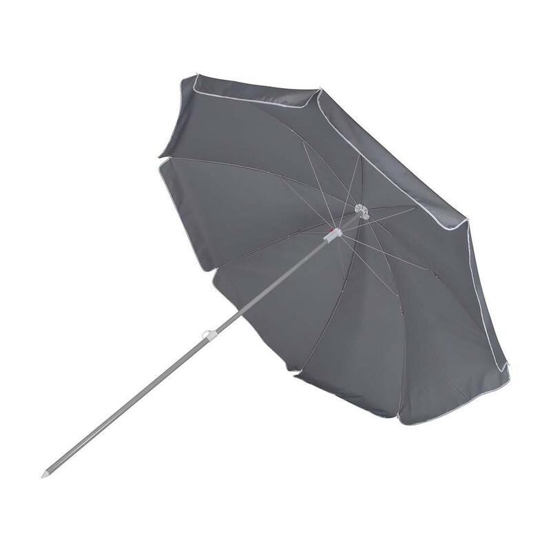 Bo-Camp parasol Met Knikarm - Ø 250 cm - Grijs