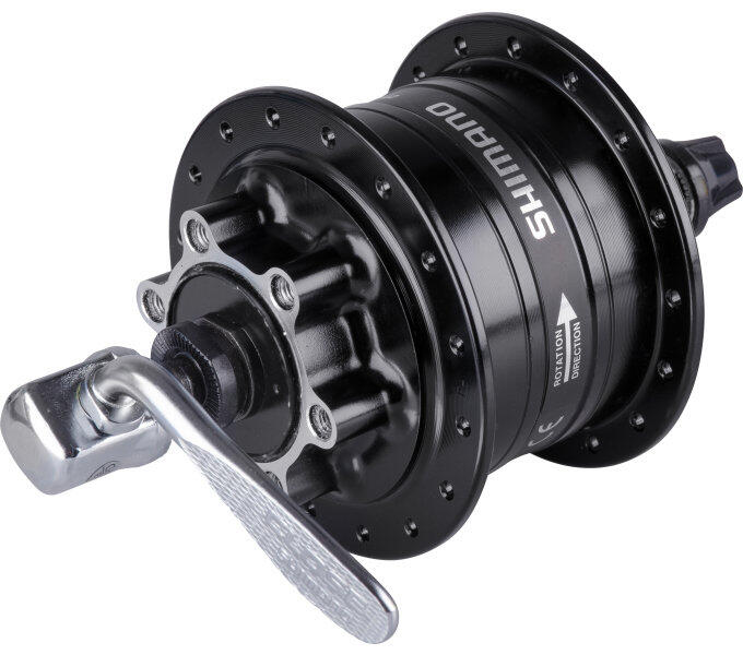 Dynamo-Hub Shimano DH-3D32 36 trous 3 watts pour freins à disque noir 2/4