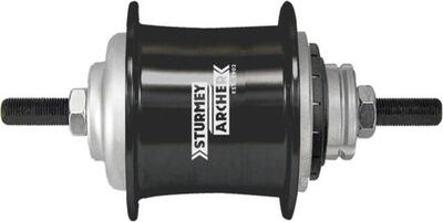 Sturmey Archer 3-Gang-Nabe S-RF3 Freilauf 36 Löcher Schwarz