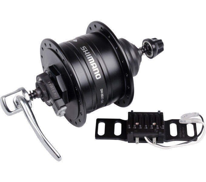 Moyeu dynamo HD-3D37 3 Watt - 32 trous - Center Lock - dégagement rapide - noir 2/4