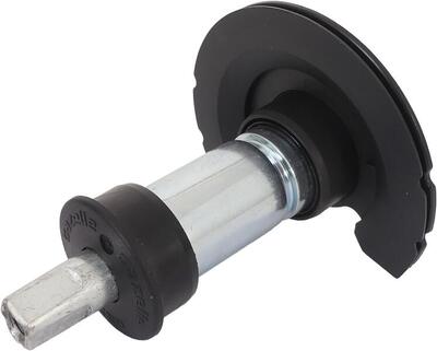 Asse movimento centrale Gazelle 128 x 30 mm argento/nero.