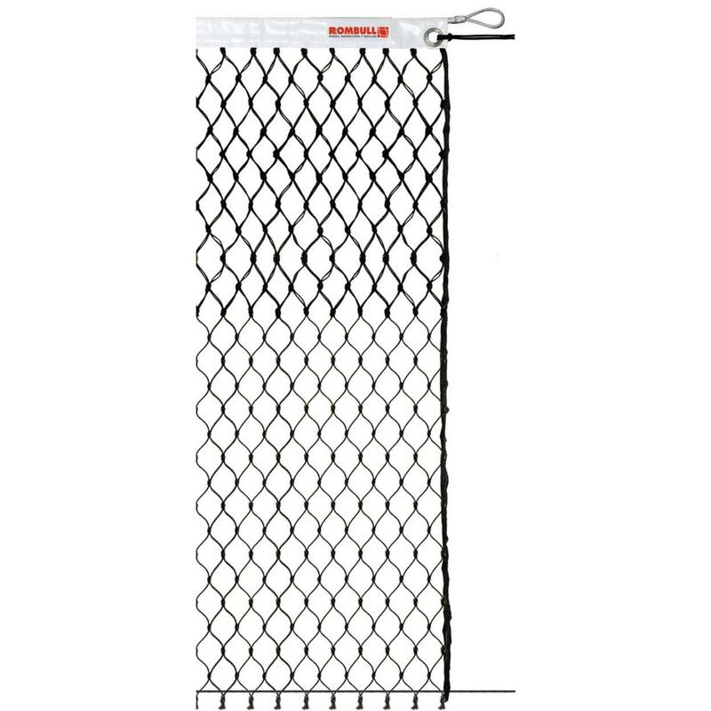 Red de Tenis Amistoso  con 10 mallas dobles cinta PVC, color: negro