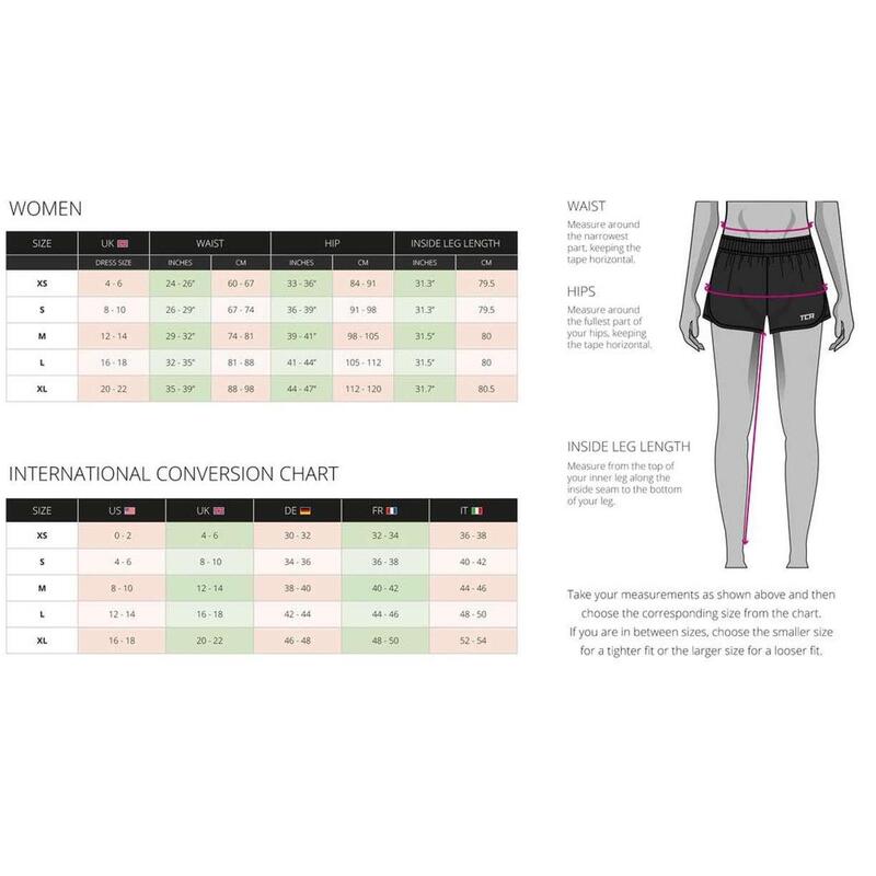 Pulse Pantalon Cortos de Running con Bolsillo con Cremallera para Mujer