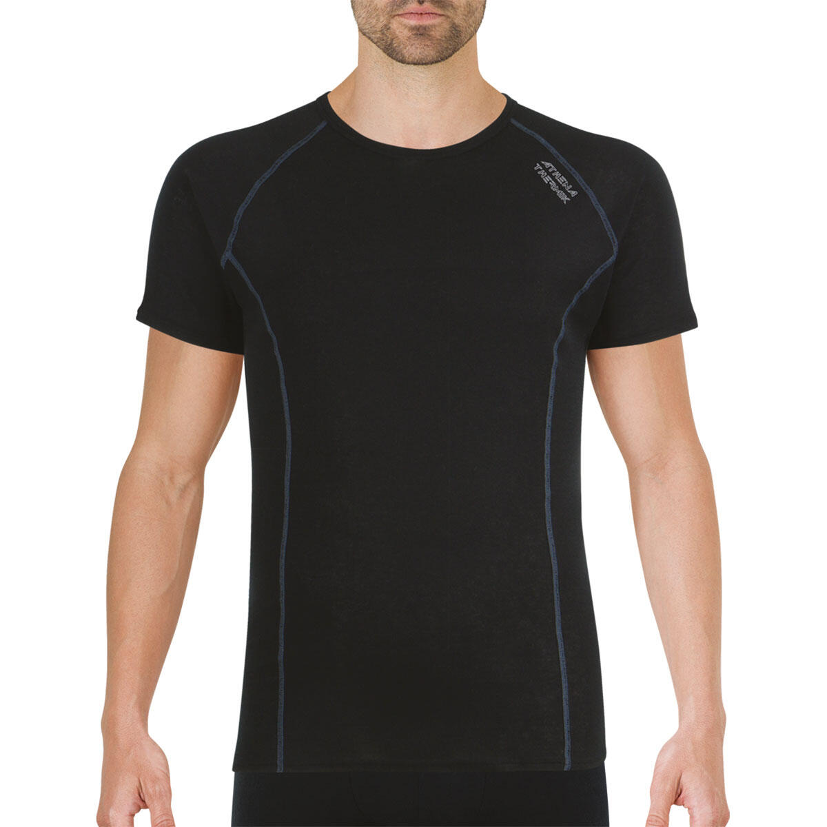 Athena - Tee-shirt Manches Courtes Homme Thermik - T-shirt Manches Courtes - Noir - Xl. - Decathlon