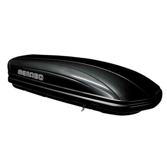 Dakkoffer Menabo Mania 400 zwart – 400 L, 165 x 79 x 36 cm, draagvermogen 75 kg