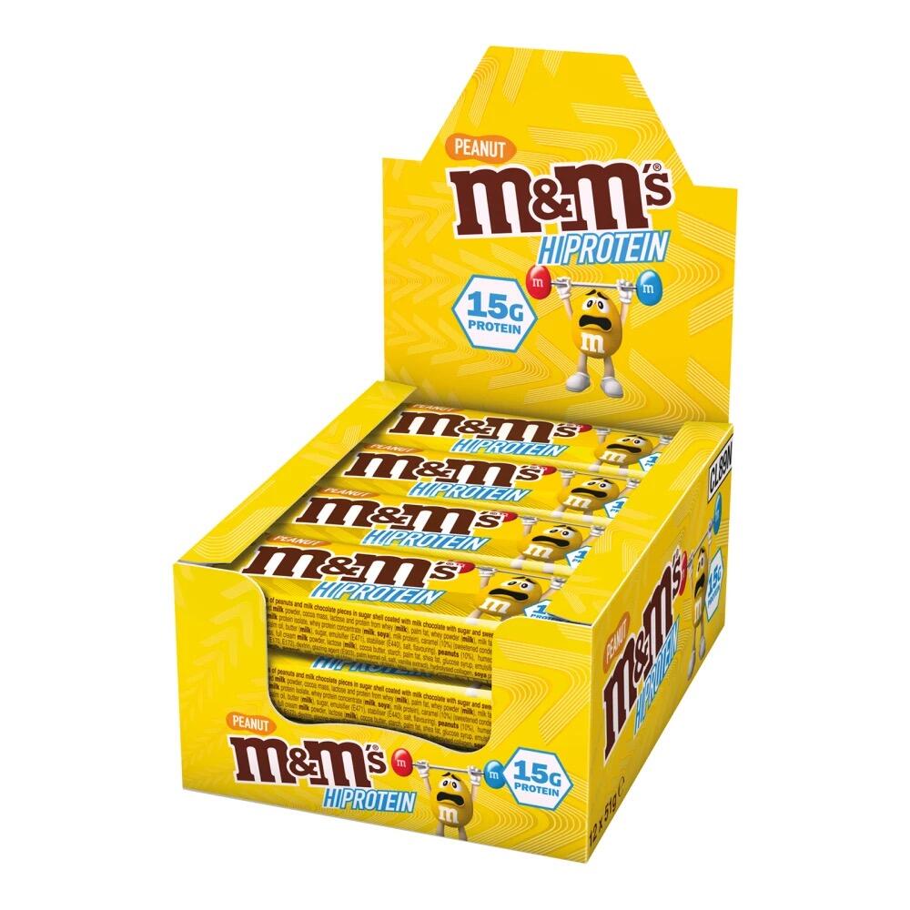 MARS Barra de proteínas M&amp;M's 51g Mars (embalagem de 12)