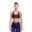 Women Crisscross High impact Supportive Yoga Running Sports Bra - Navy blue