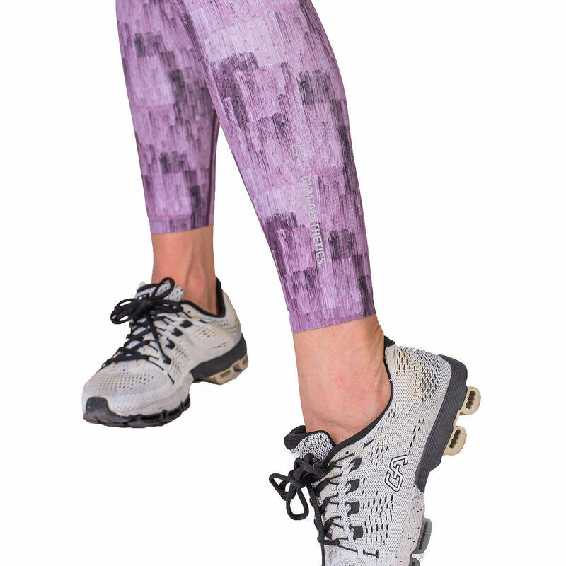 Women Reversible High-Waist Breathable Activewear Mesh Legging - Purple