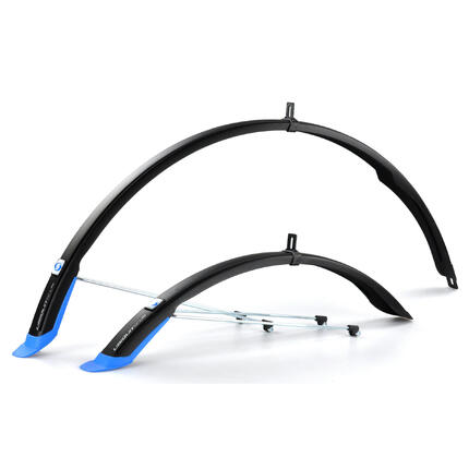 Błotniki Simpla UBIQUIT 45 LONG 28" P+T czarno/niebieski