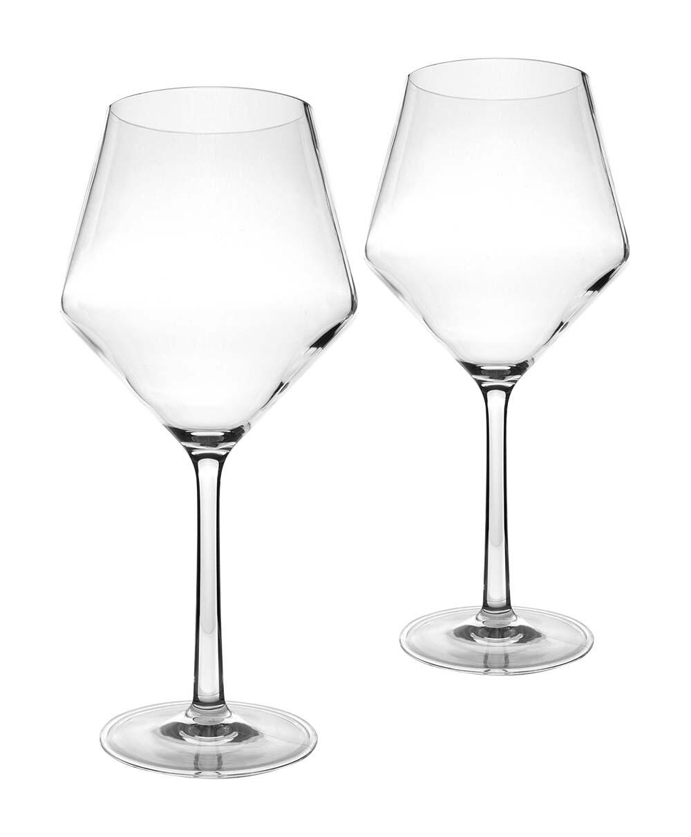 Rode wijnglas 600 ml 2 Stuks 3/4