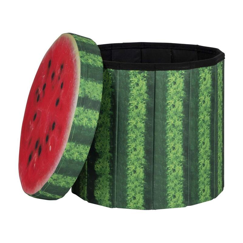 Bo-Camp poef - Rond - Watermeloen