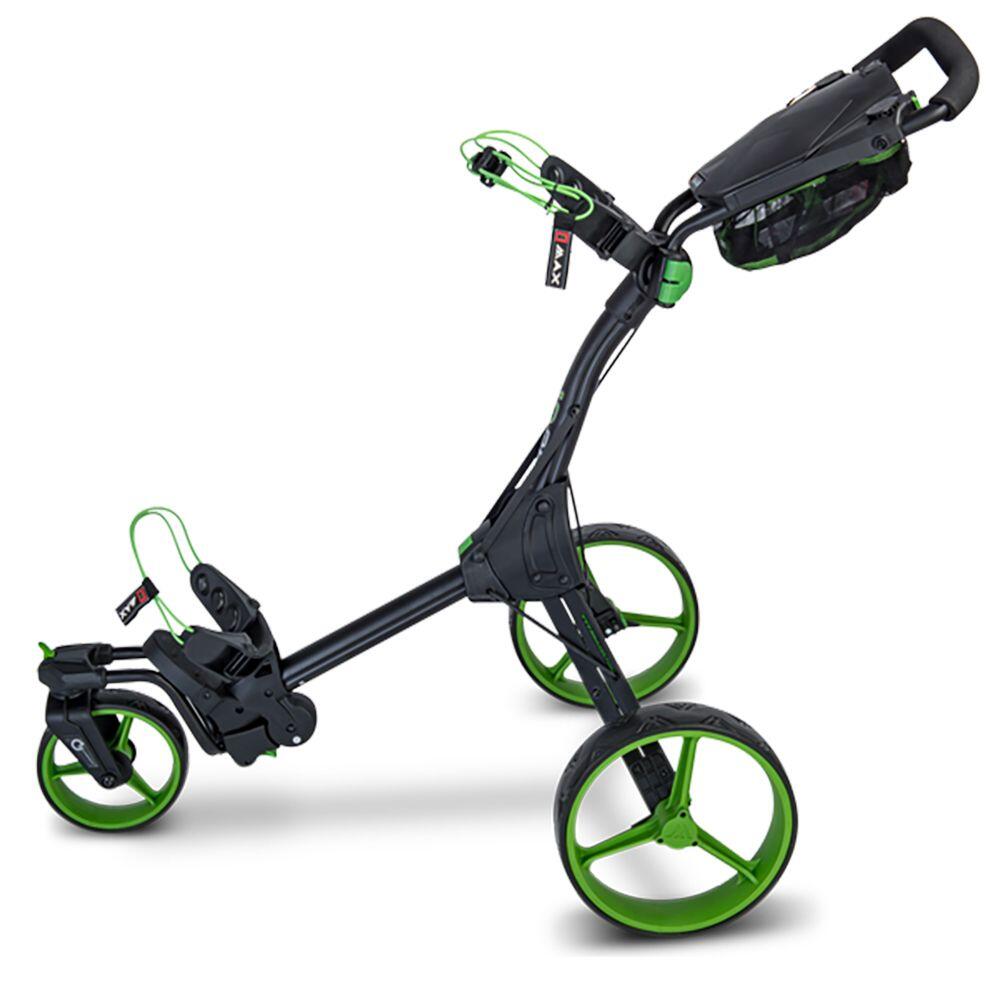 Big Max IQ 360 3-Wheel Golf Push Trolley - Black/Lime 2/5