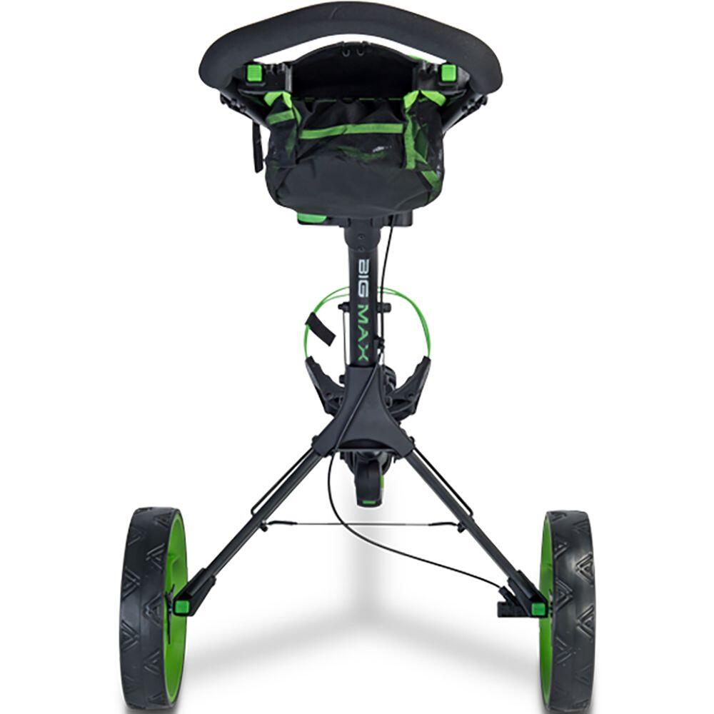 Big Max IQ 360 3-Wheel Golf Push Trolley - Black/Lime 5/5