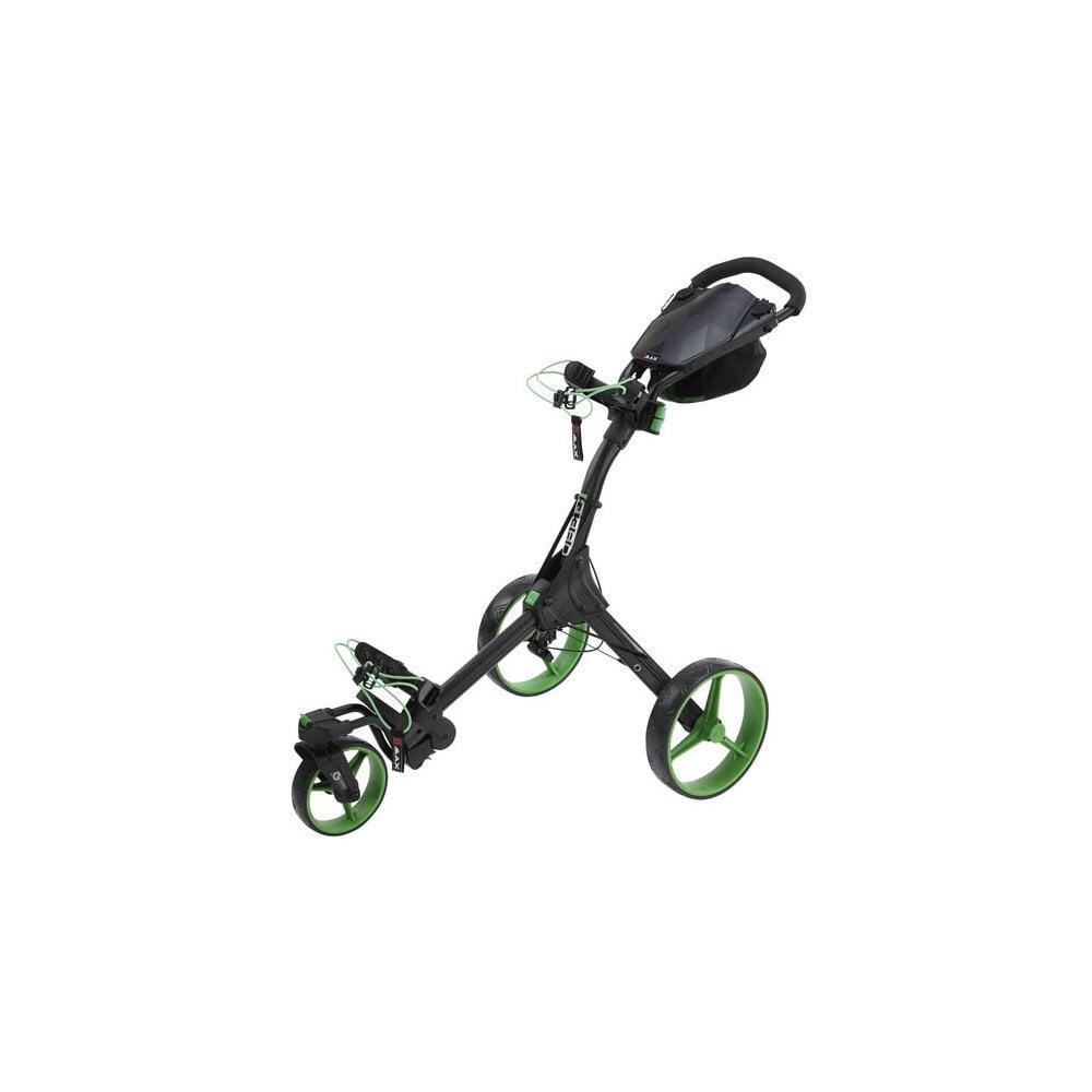 Big Max IQ 360 3-Wheel Golf Push Trolley - Black/Lime 1/5