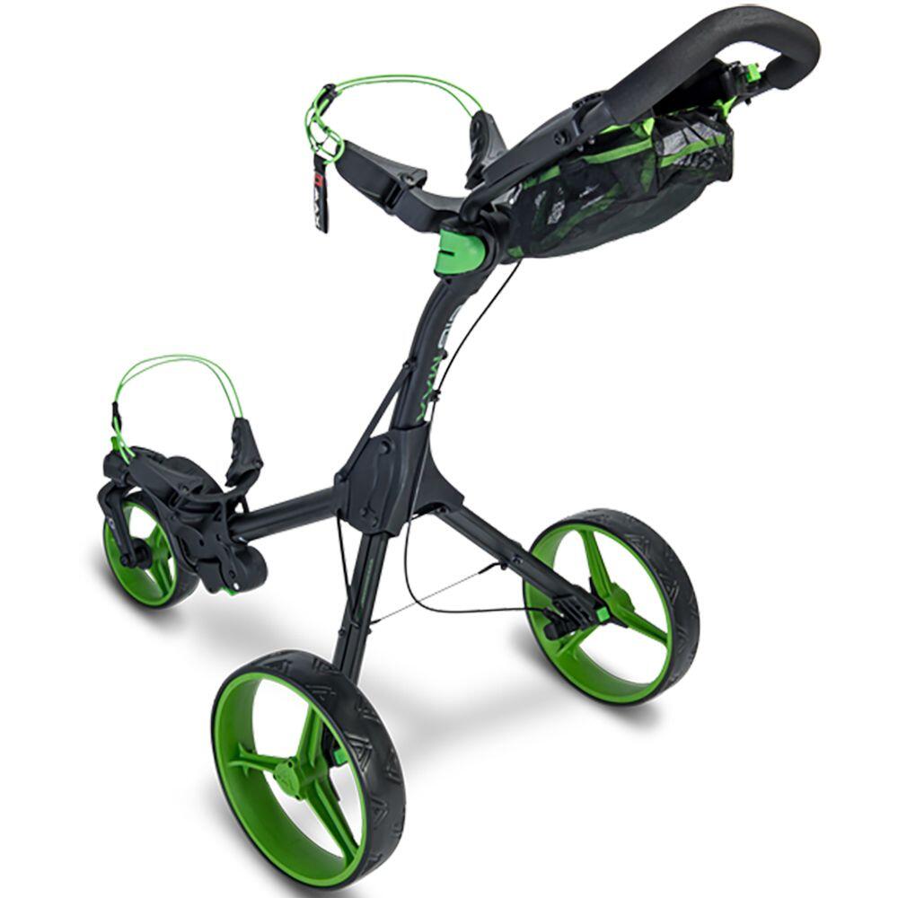 Big Max IQ 360 3-Wheel Golf Push Trolley - Black/Lime 3/5