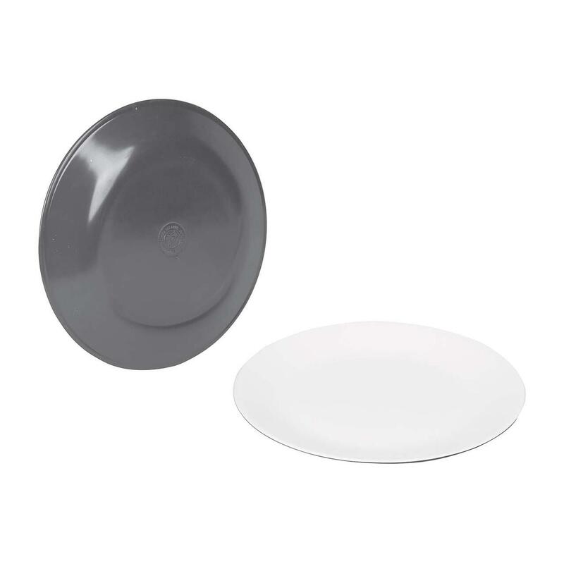 Bo-Camp - Campingbord - 100% Melamine - 16-delig - Grijs