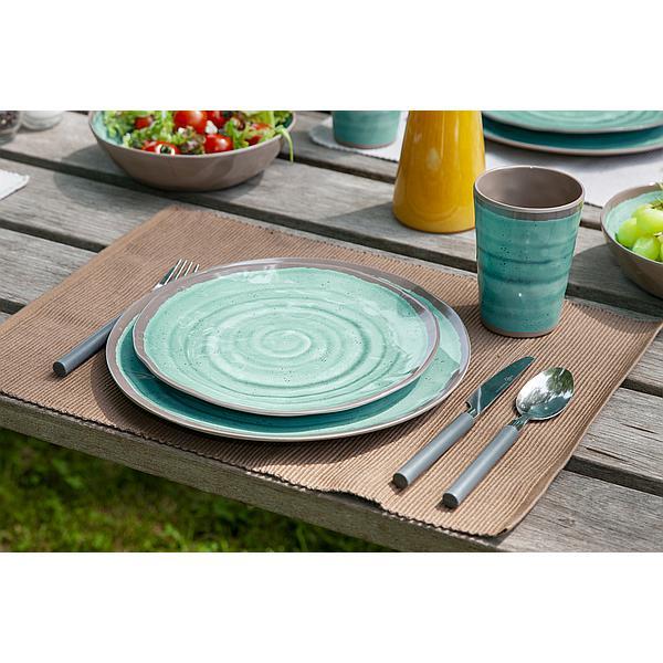 Melamin Geschirr Set Halo Camping Essgeschirr Reise Picknick Teller 7/7