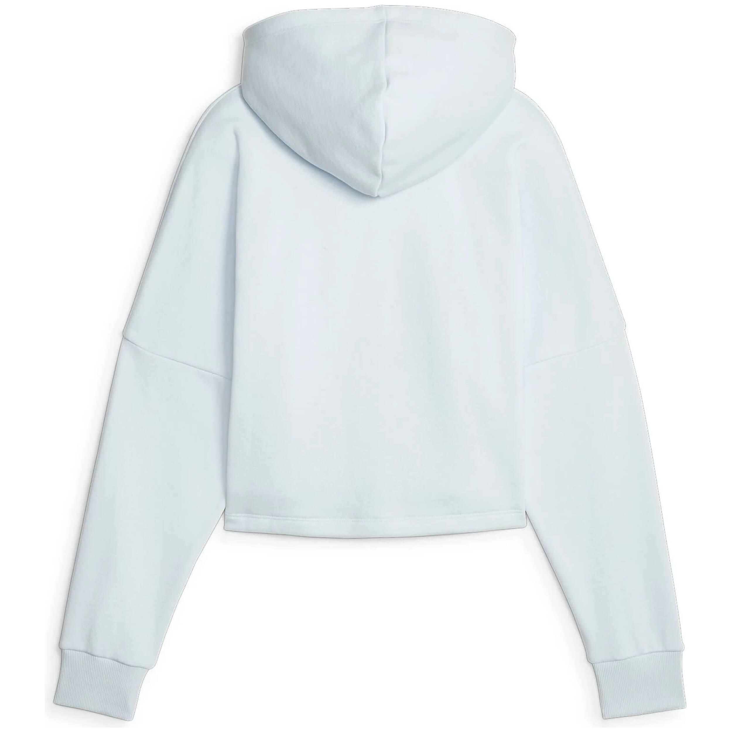CAMISOLA COM CAPUZ MENINA Algodão PUMA ESS CROPPED. Sky blue 2/3