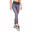 Women Reversible High-Waist Breathable Activewear Mesh Legging - Light sky blue