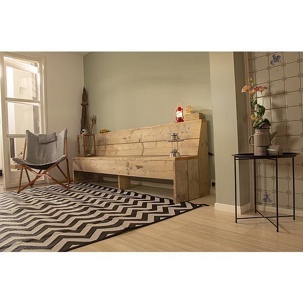Urban Outdoor - Tapis Détente - Wave - Polypropylène - Noir/Blanc - XL 4/4