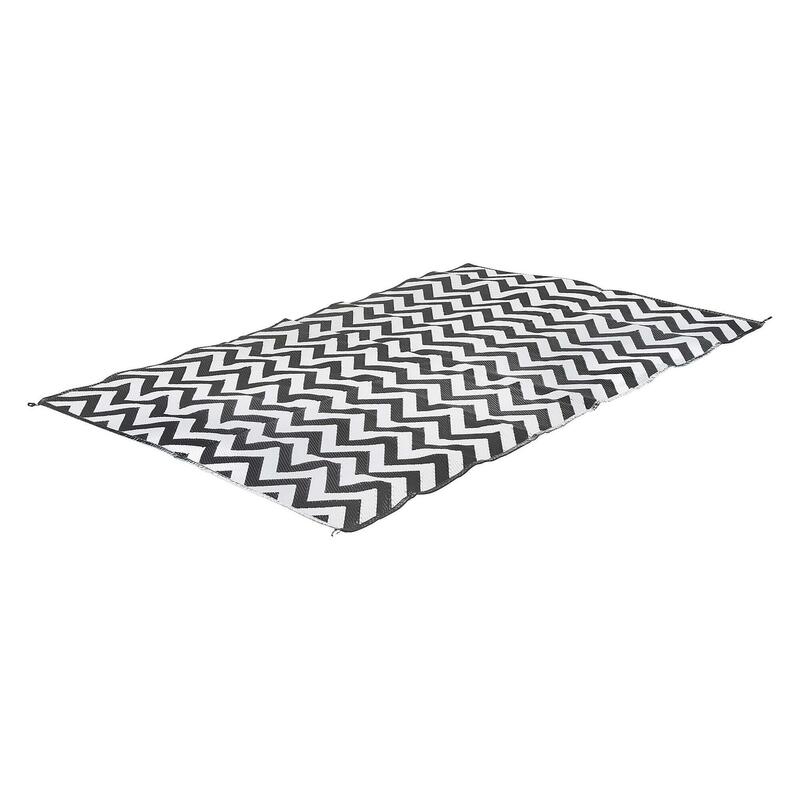 Bo-Camp Wave Chill Mat - Tarp - XL - 3.5x2.7 M - Zwart/Wit