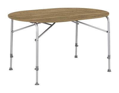 Bo-camp - tafel - feather - ovaal - 130x90 cm