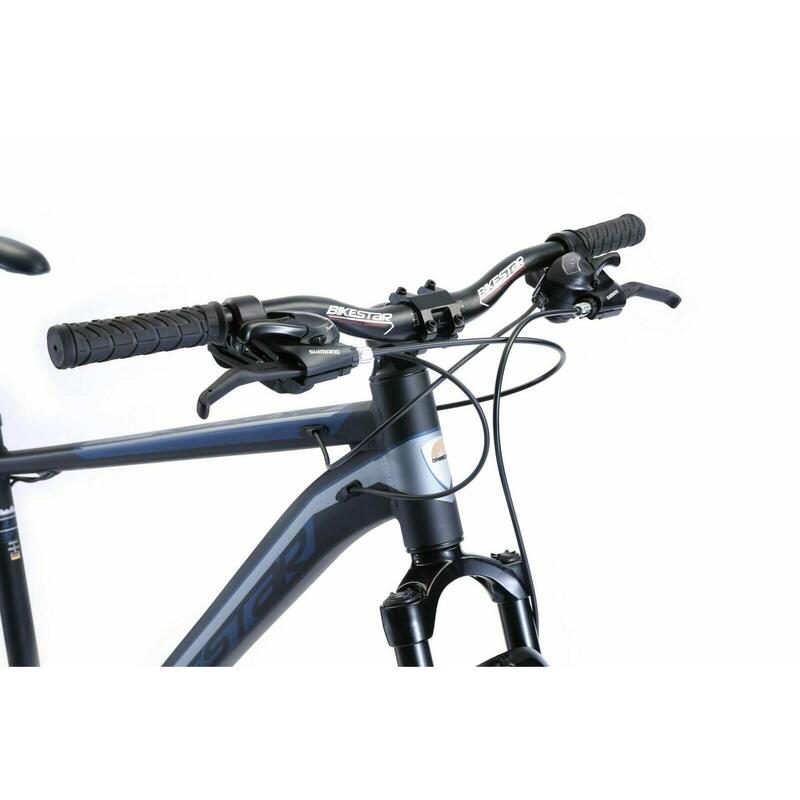 Bikestar Hardtail MTB Alu Sport L 27,5 Inch 21 Speed Blauwgrijs