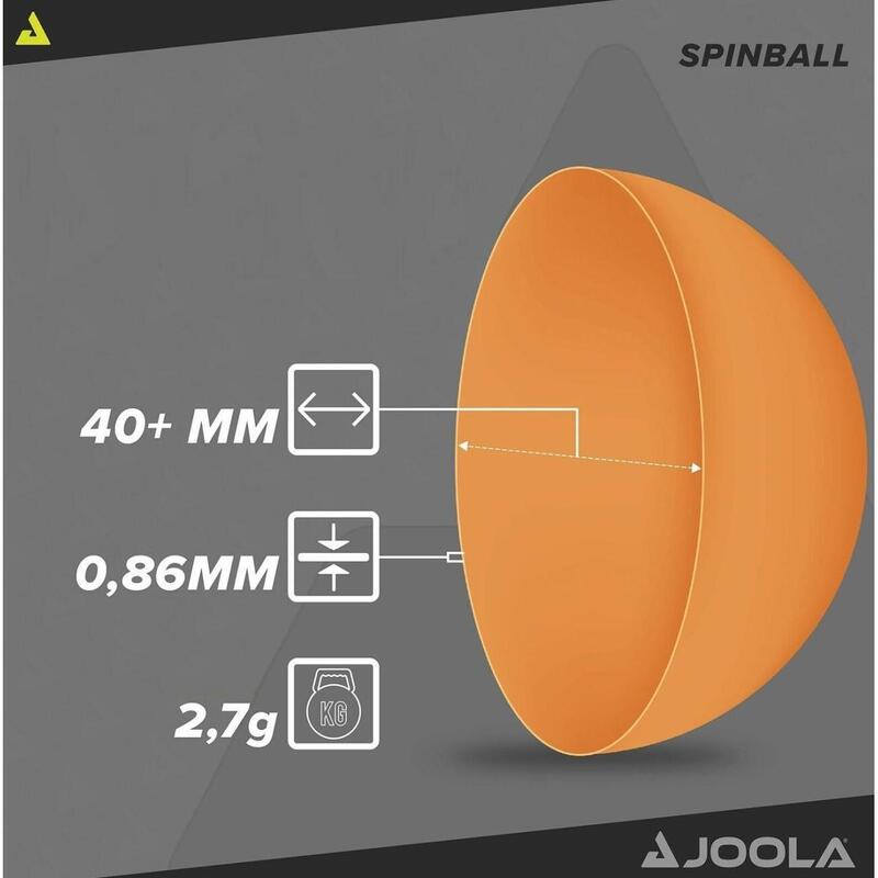 JOOLA Tischtennisbälle - 12 Bälle Spin Mehrfarbig