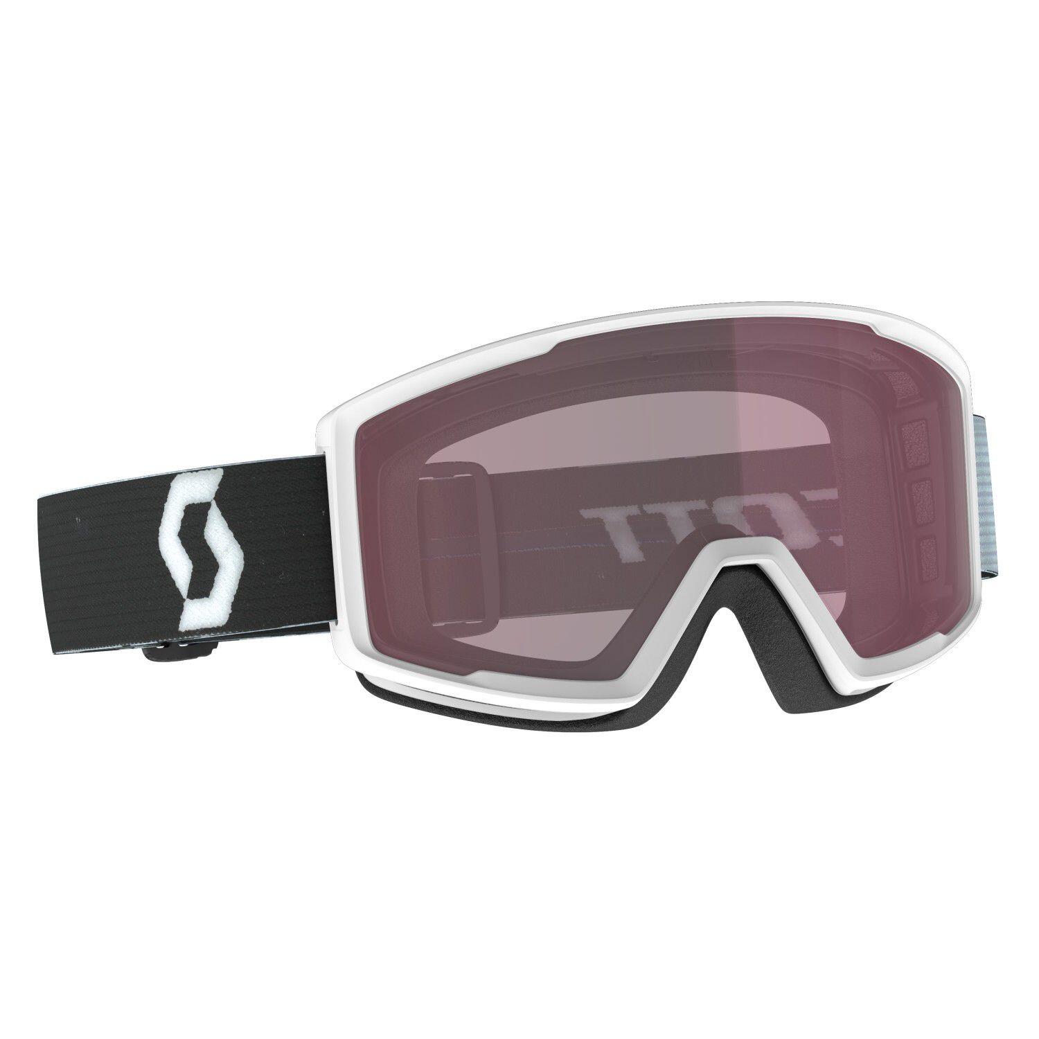 Scott Track + Factor Pro Skihelm + Skibril Set - Wit 3/4