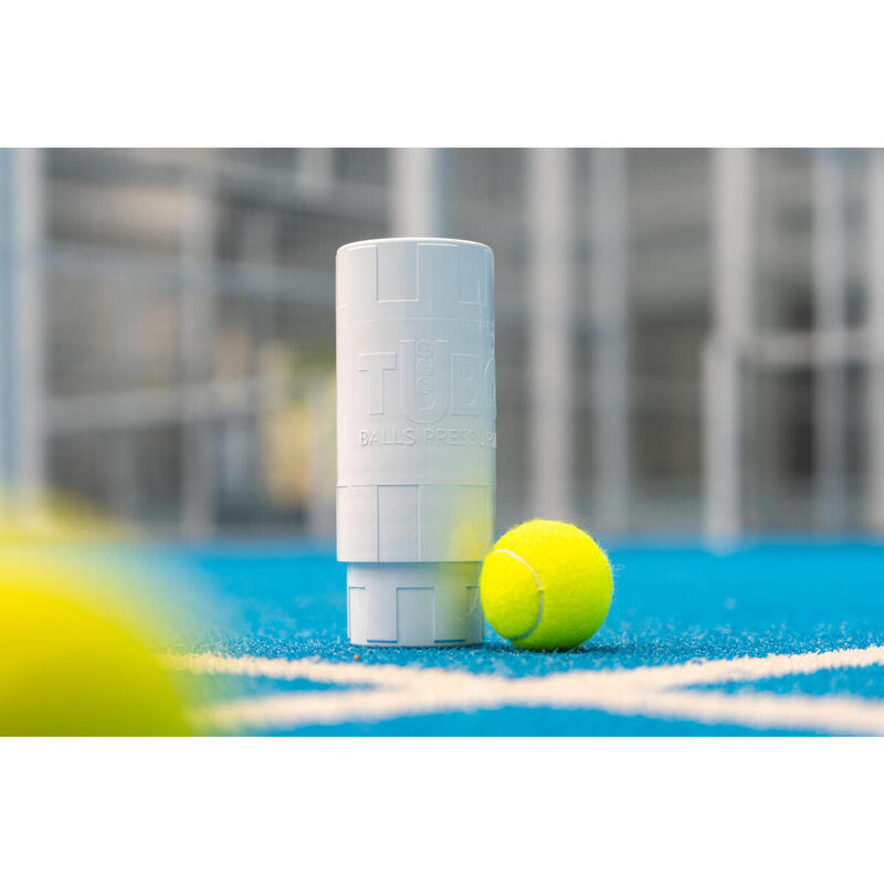 TuboX3 Branco | TuboPlus - Pressurizador de bolas de ténis e padel