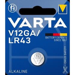 Varta knoopcel batterij dun v12ga/lr43