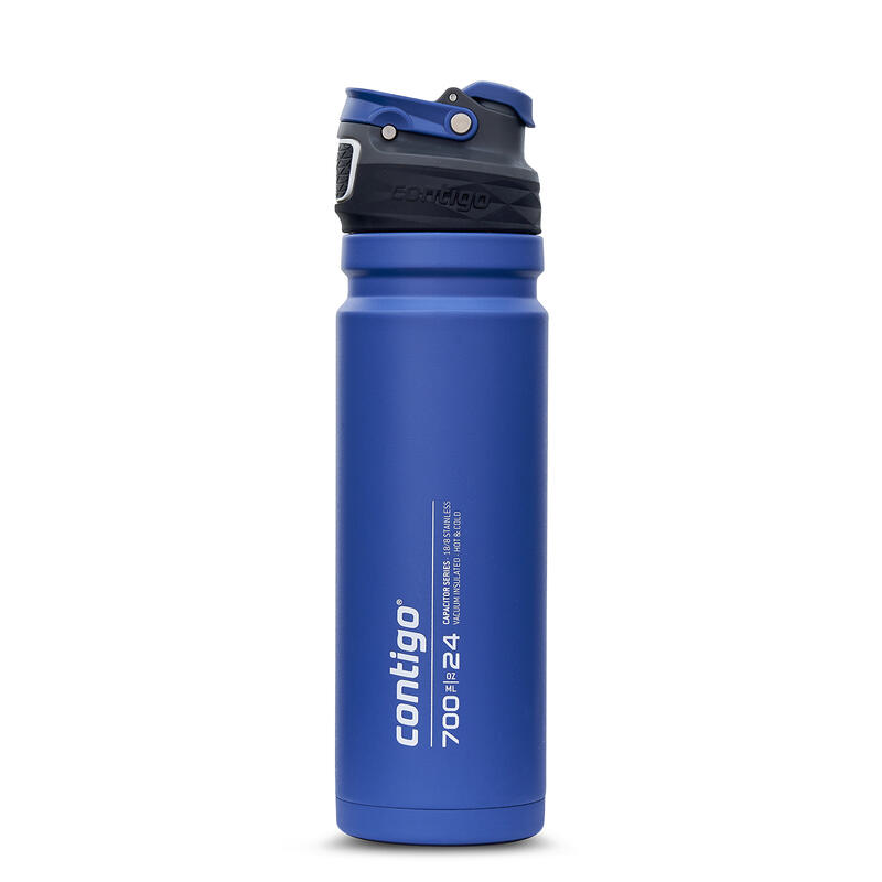 Contigo Free Flow Autoseal Vacuum-Insulated 700ml Water Bottle - Blue Corn