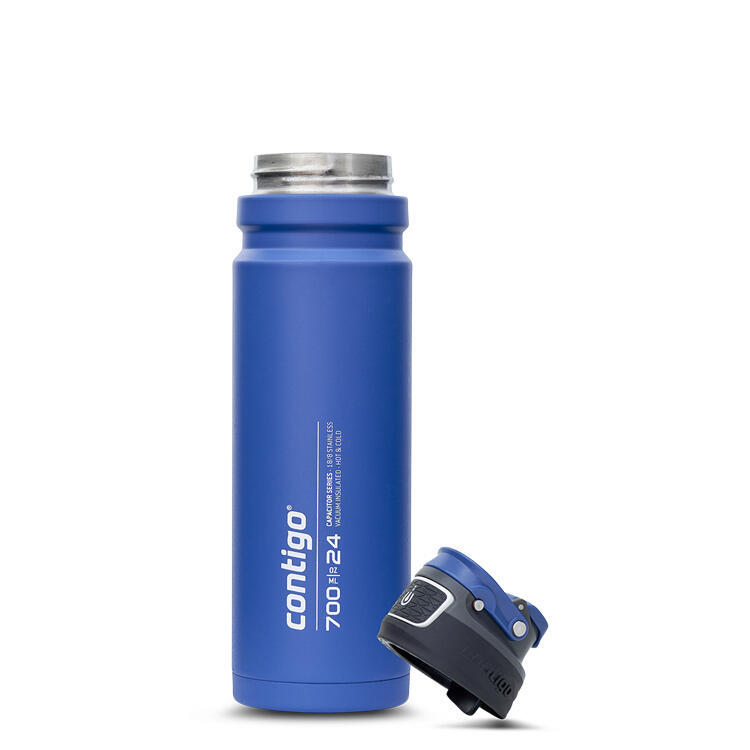 Contigo Free Flow Autoseal Vacuum-Insulated 700ml Water Bottle - Blue Corn