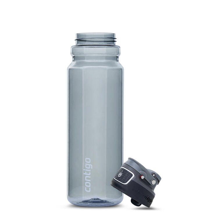 Contigo Free Flow Tritan Autoseal 1-Litre Water Bottle - Charcoal 1/7