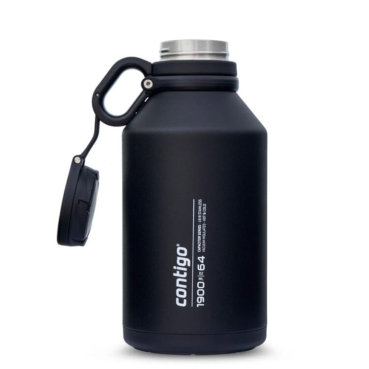 Contigo Grand Thermalock Vacuum-Insulated 1.9-Litre Water Bottle (Licorice) 1/7