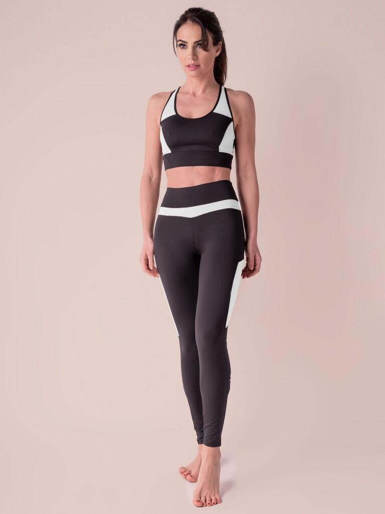 ANAISSA Leggings Modeladoras Fitness Cintura subida Mulher Sabela