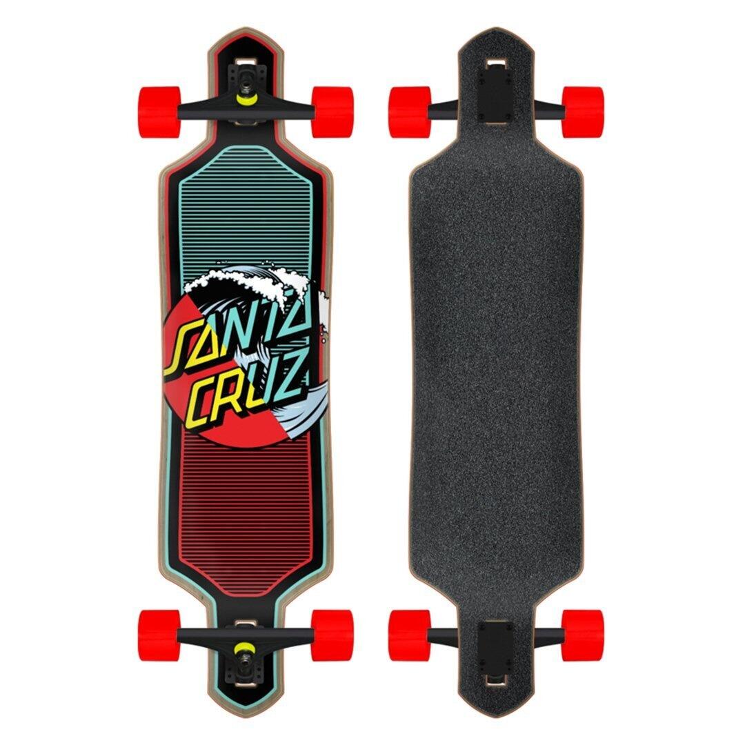 SANTA CRUZ Drop Through Longboard  Wave Dot Splice 36