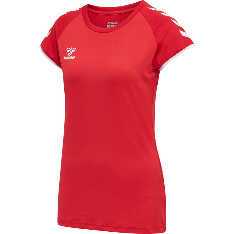 Camiseta Hmlcore Vóleibol Mujer Elástico Transpirable De Secado Rápido Hummel