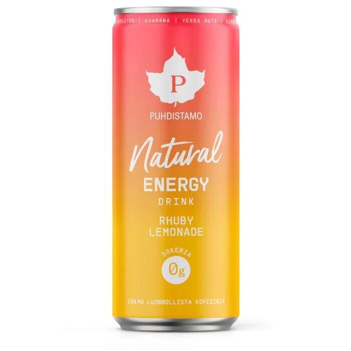 Természetes energiaital, natural energy drink - Rhuby limonádé, 330ml