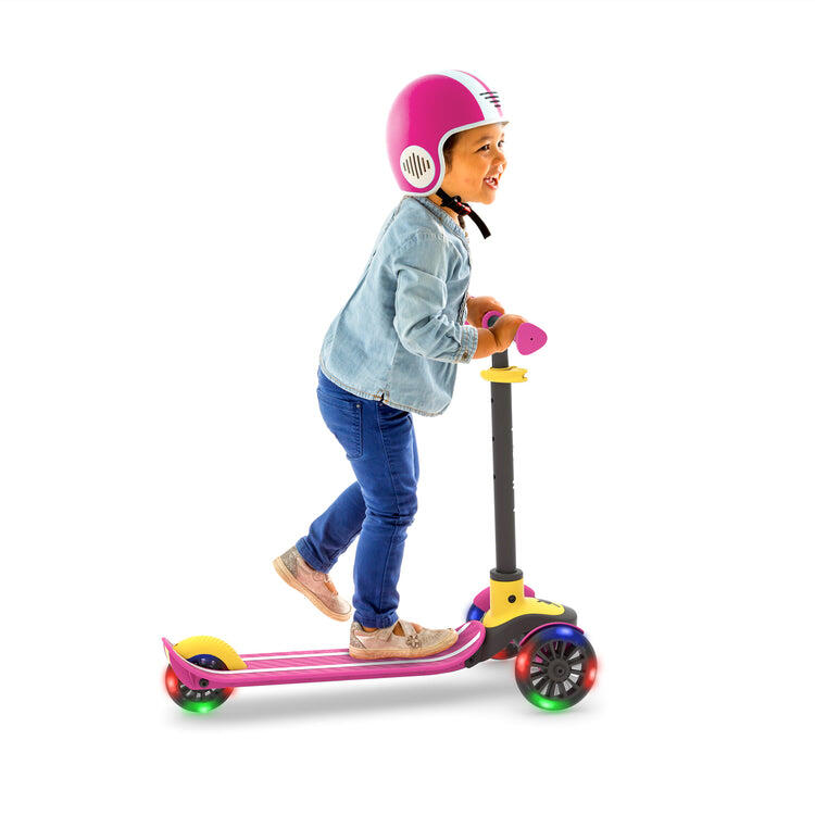 Trottinette 3 roues lumineuses à LED - SCOTTI GLOW, avec frein arrière intégré 2/7