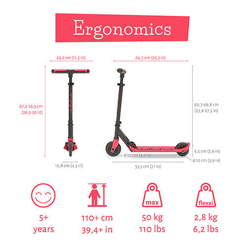 Chillafish Flexxi - Trottinette pliable avec frein intégré 3/7