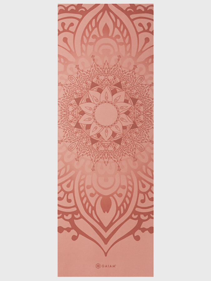 Gaiam Sundial Yoga Mat 5mm - Cantaloupe Sundial 2/4